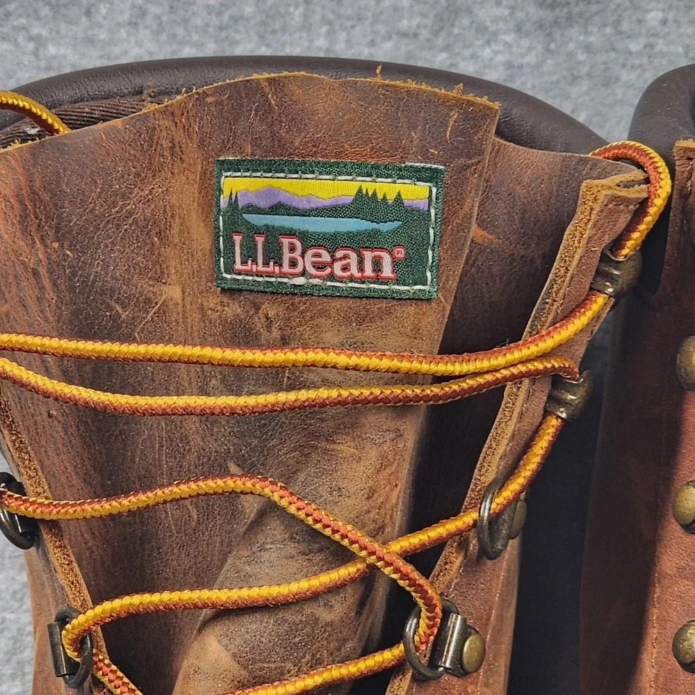 L.L.Bean Bean Boots Womens Size 8 Brown Leather Gore-Tex Waterproof Made in USA
